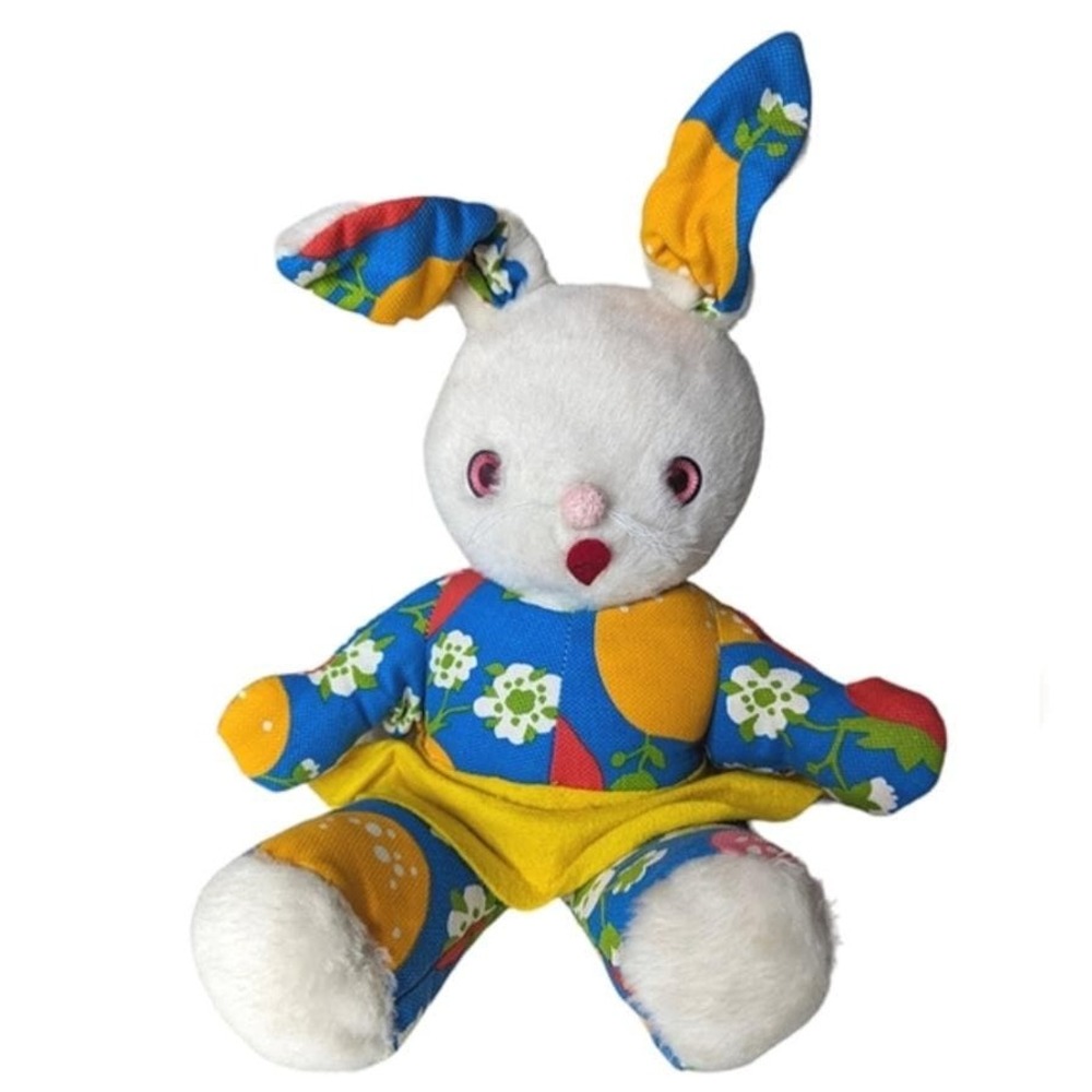 Vintage Bunny Rabbit Stuffed Animal Plush Gund Swedlin 1970s